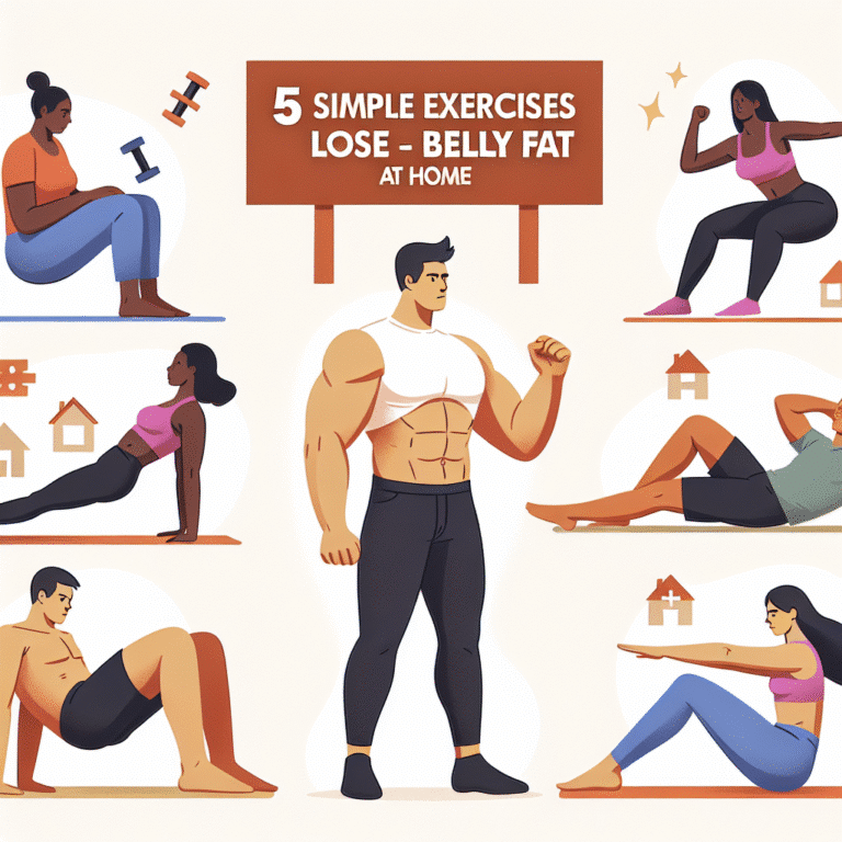5 exercícios simples para perder barriga em casa