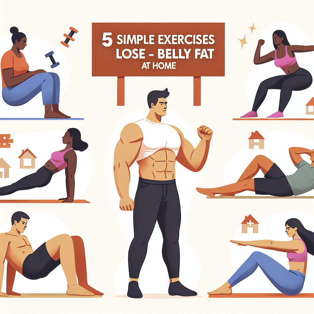5 exercícios simples para perder barriga em casa