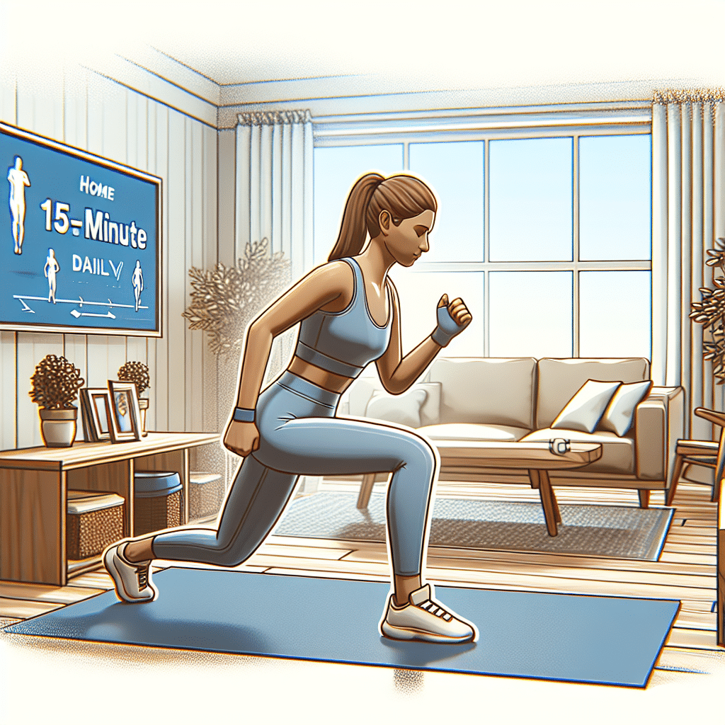 treino de 15 minutos diário em casa