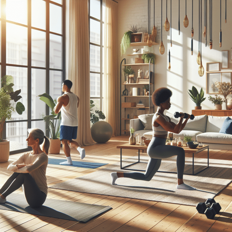 como melhorar a saúde com treinos diários em casa