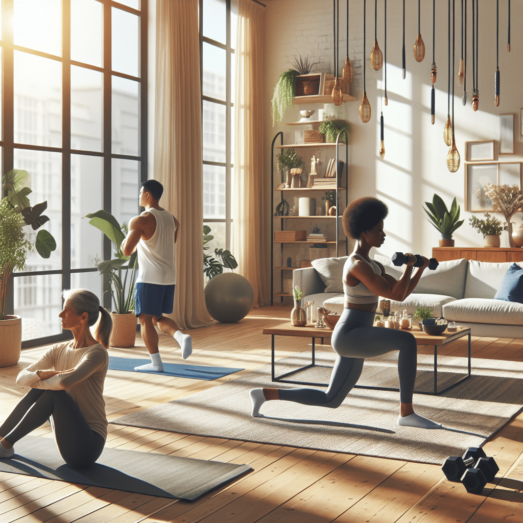 como melhorar a saúde com treinos diários em casa