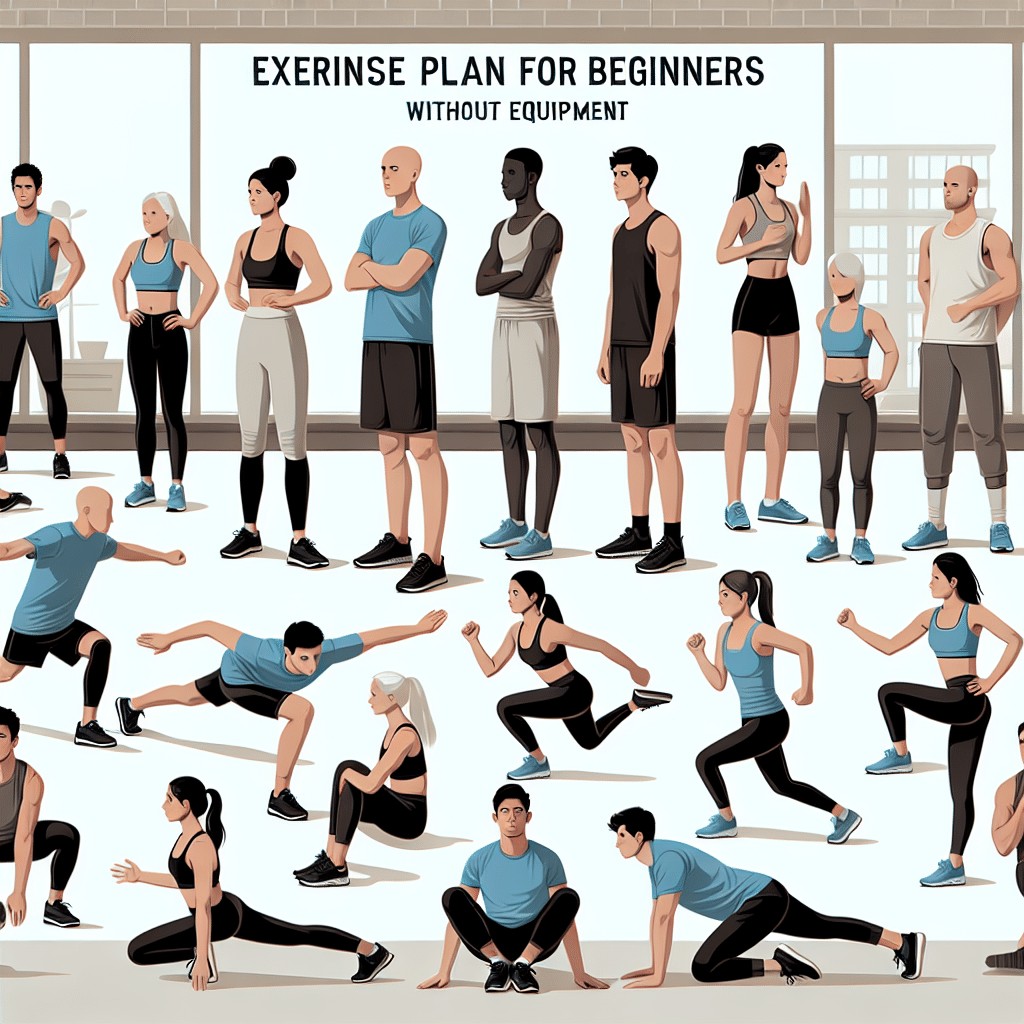 plano de exercícios sem equipamento para iniciantes