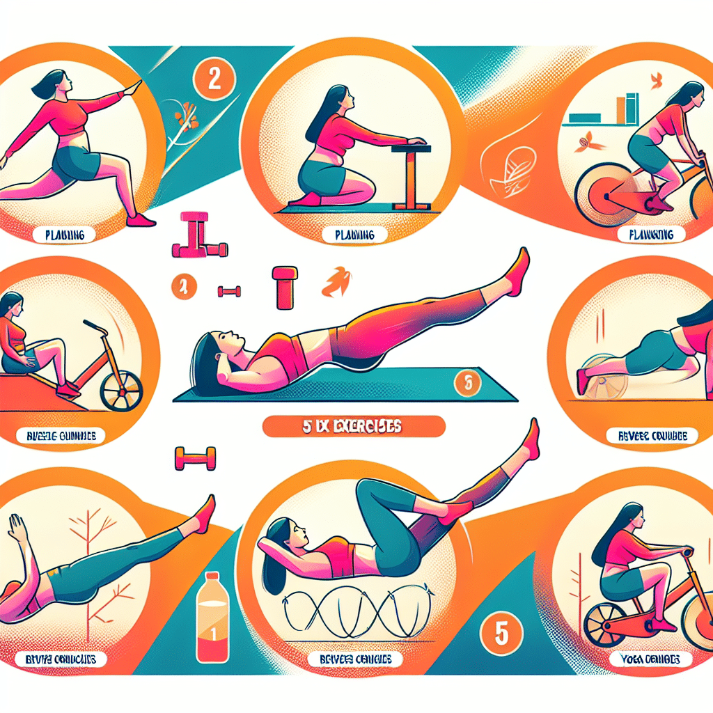 5 exercícios simples para perder barriga em casa