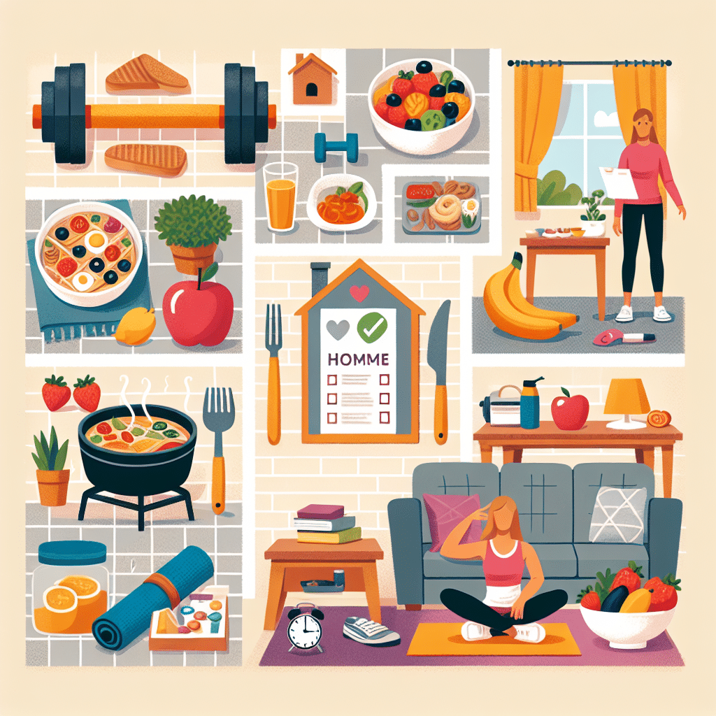 como manter a saúde e o fitness em casa de forma prática