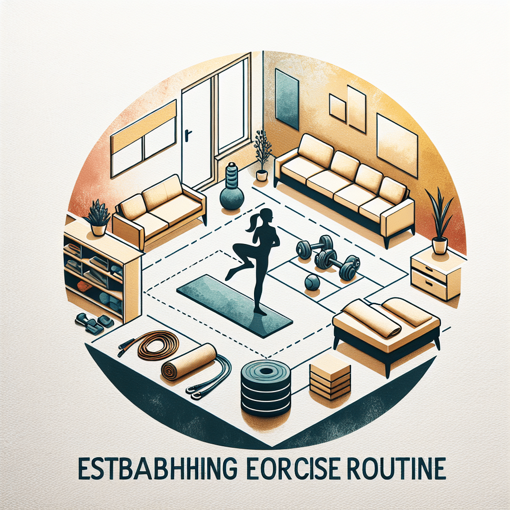 como criar rotina de exercícios em casa