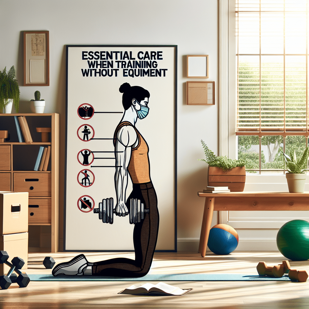 cuidados essenciais ao treinar sem equipamentos