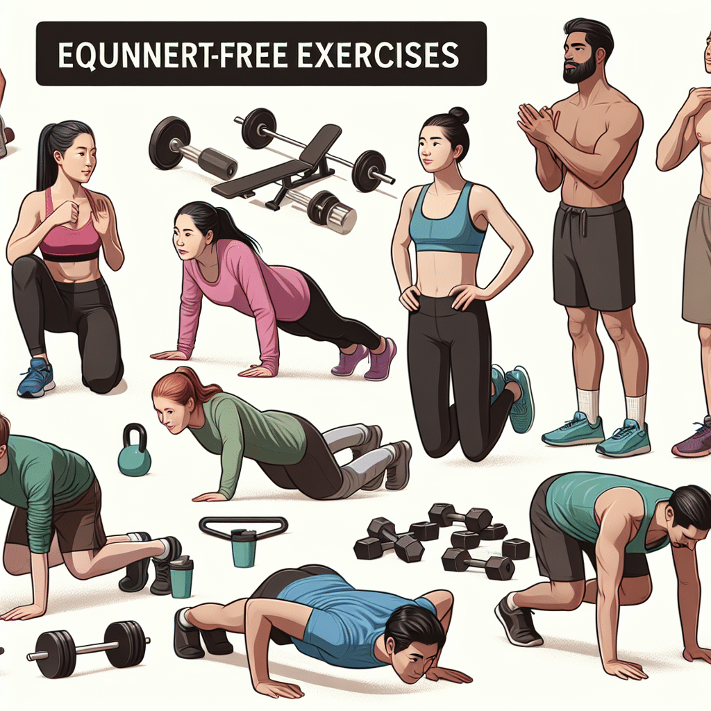 exercícios sem equipamento para iniciantes