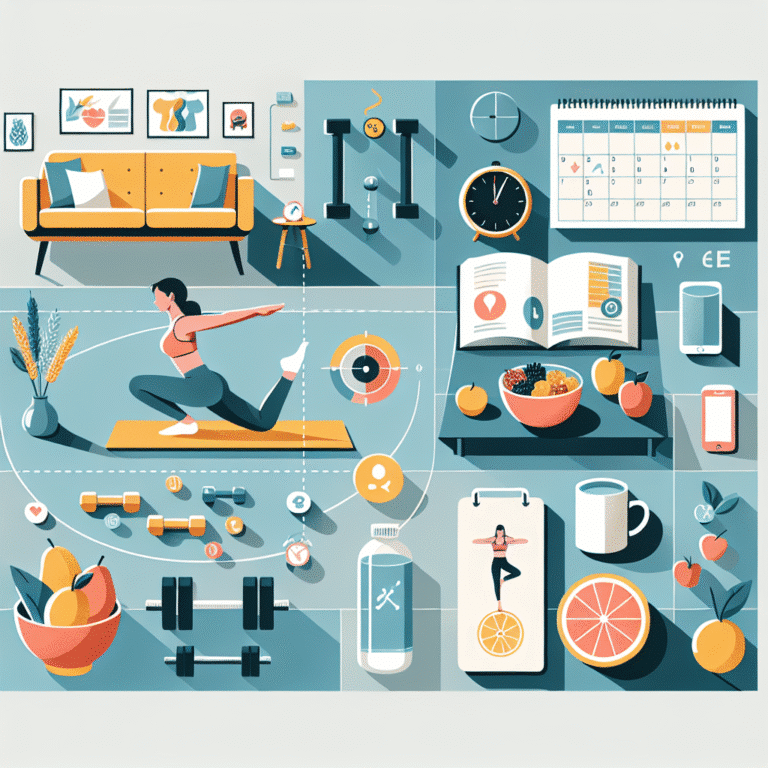 como manter saúde e fitness em casa com rotina equilibrada