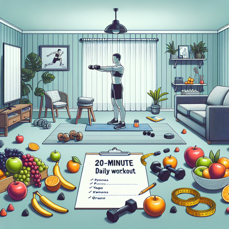 treino diário de 20 minutos em casa