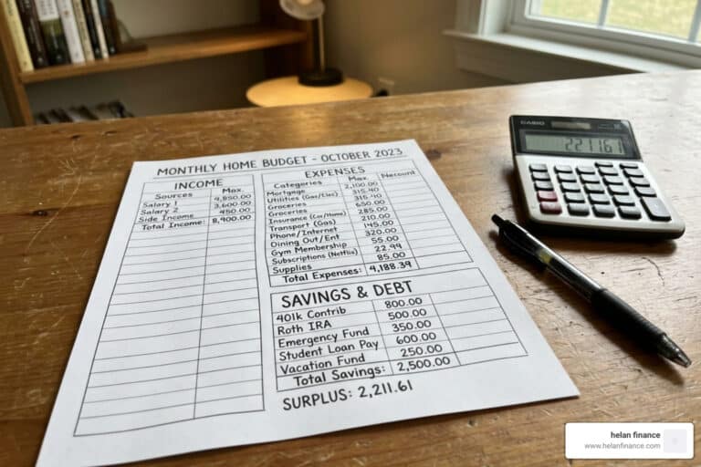 budget worksheet