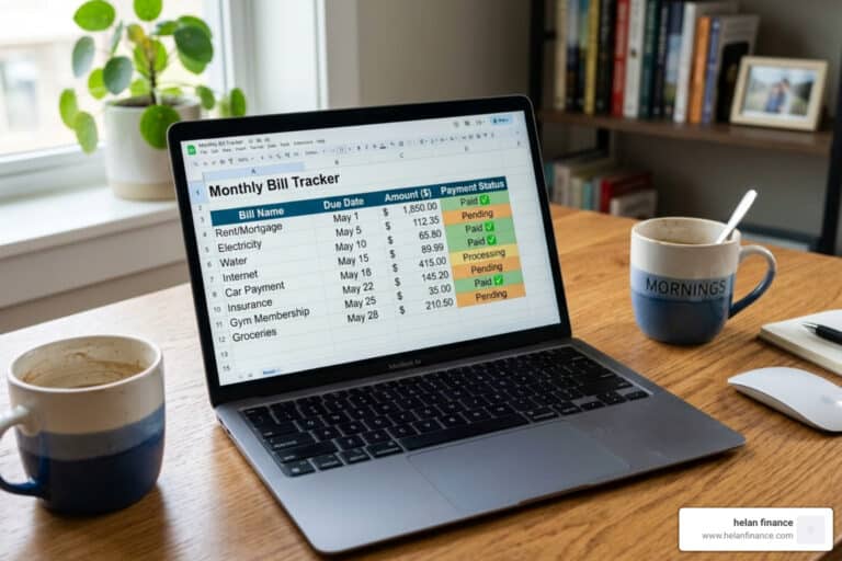 bill tracker spreadsheet