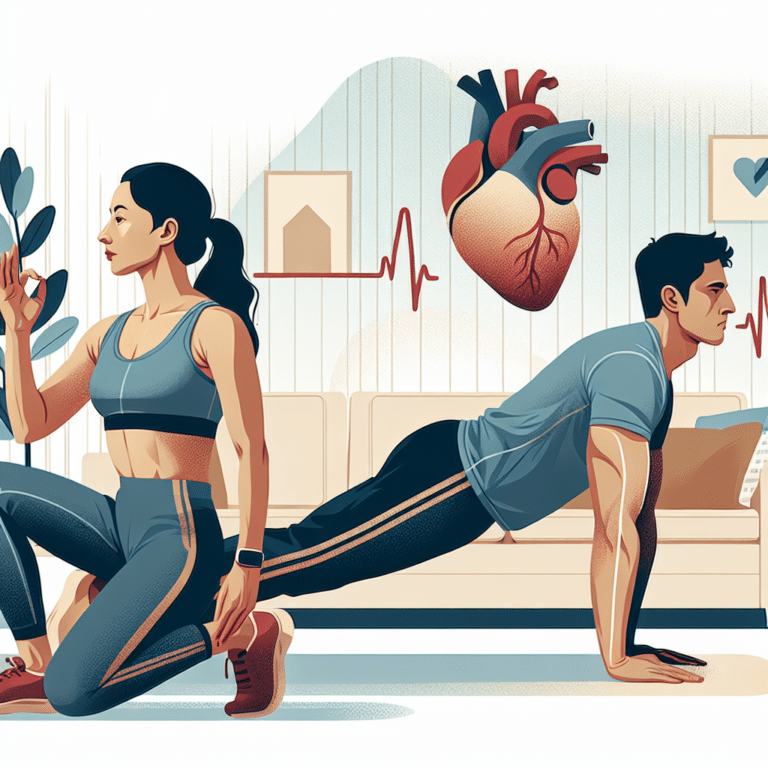 Saúde cardiovascular com exercícios simples em casa